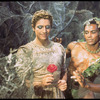 New York City Ballet production of movie version of "A Midsummer Night's Dream" with Edward Villella as Oberon and Arthur Mitchell as Puck in forest, choreography by George Balanchine (New York)
