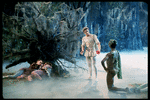 New York City Ballet production of the movie version of "A Midsummer Night's Dream" with Arthur Mitchell as Puck and Edward Villella as Oberon, choreography by George Balanchine (New York)