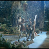 New York City Ballet production of the movie version of "A Midsummer Night's Dream" with Edward Villella as Oberon watching Mimi Paul and Roland Vazquez as Helena and Demetrius, choreography by George Balanchine (New York)