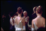 New York City Ballet production of "Vienna Waltzes" with George Balanchine rehearsing dancers, choreography by George Balanchine (New York)