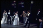 New York City Ballet production of "Vienna Waltzes" with George Balanchine rehearsing dancers, choreography by George Balanchine (New York)