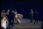 New York City Ballet production of "Vienna Waltzes" with George Balanchine rehearsing dancers, choreography by George Balanchine (New York)