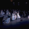 New York City Ballet production of "Vienna Waltzes", designer Rouben Ter-Arutunian and George Balanchine bow with dancers, choreography by George Balanchine (New York)