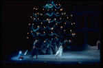 The Nutcracker dueling with the Mouse King, in a New York City Ballet production of "The Nutcracker."