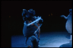 The Nutcracker dueling with the Mouse King, in a New York City Ballet production of "The Nutcracker."
