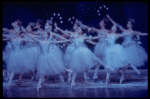 Snow scene, in a New York City Ballet production of "The Nutcracker." (New York)