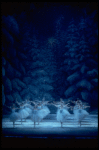 Snow scene, in a New York City Ballet production of "The Nutcracker."