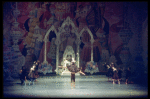 Teena McConnell and Frank Ohman in a Spanish dance (Chocolate), in a New York City Ballet production of "The Nutcracker."
