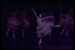 Susan Pilarre in the Waltz of the Flowers, in a New York City Ballet production of "The Nutcracker." (New York)