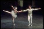 Suzanne Farrell as the Sugar Plum Fairy and Jacques d'Amboise as her Cavalier, in a New York City Ballet production of "The Nutcracker."