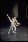 Suzanne Farrell as the Sugar Plum Fairy and Jacques d'Amboise as her Cavalier, in a New York City Ballet production of "The Nutcracker."