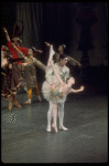 Suzanne Farrell as the Sugar Plum Fairy and Jacques d'Amboise as her Cavalier, in a New York City Ballet production of "The Nutcracker."