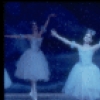 Snow scene with Suzanne Erlon and Stephanie Saland, in a New York City Ballet production of "The Nutcracker." (New York)