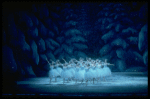 Snow scene, in a New York City Ballet production of "The Nutcracker." (New York)