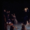 Shaun O'Brien as Drosselmeyer entertaining children with Bryan Pitts as the toy soldier, in a New York City Ballet production of "The Nutcracker" (New York)
