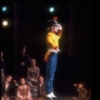 Shaun O'Brien as Drosselmeyer entertaining children with Bryan Pitts as the toy soldier, in a New York City Ballet production of "The Nutcracker" (New York)
