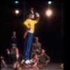 Shaun O'Brien as Drosselmeyer entertaining children with Bryan Pitts as the toy soldier, in a New York City Ballet production of "The Nutcracker" (New York)