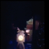 Shaun O'Brien as Drosselmeyer atop the grandfather clock, in a New York City Ballet production of "The Nutcracker" (New York)