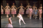 Peter Boal as the Prince performing the Pantomime of the battle with the Mouse King, in a New York City Ballet production of "The Nutcracker" (New York)