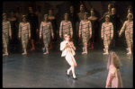 Peter Boal as the Prince performing the Pantomime of the battle with the Mouse King, in a New York City Ballet production of "The Nutcracker" (New York)