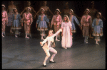 Peter Boal as the Prince performing the Pantomime of the battle with the Mouse King, in a New York City Ballet production of "The Nutcracker" (New York)