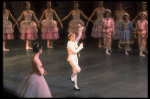 Peter Boal as the Prince performing the Pantomime of the battle with the Mouse King, in a New York City Ballet production of "The Nutcracker" (New York)
