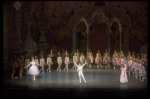 Peter Boal as the Prince performing the Pantomime of the battle with the Mouse King, in a New York City Ballet production of "The Nutcracker" (New York)