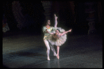 Patricia McBride and Helgi Tomasson, in a New York City Ballet production of "The Nutcracker" (New York)