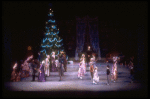 Party scene with parents and children dancing, in a New York City Ballet production of "The Nutcracker" (New York)