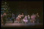 Party scene with parents and children dancing, in a New York City Ballet production of "The Nutcracker" (New York)