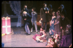 Party scene with Jerome Robbins as Drosselmeyer, in a New York City Ballet production of "The Nutcracker" (New York)