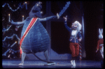 New York City Ballet production of "The Nutcracker" with the Nutcracker battling the Mouse King, in a New York City Ballet production of "The Nutcracker" (New York)