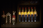 Toy soldiers and Bunny drummer, in a New York City Ballet production of "The Nutcracker" (New York)