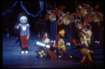 The Nutcracker and toy soldiers, in a New York City Ballet production of "The Nutcracker" (New York)