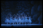 Snow scene, in a New York City Ballet production of "The Nutcracker" (New York)