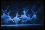 Snow scene, in a New York City Ballet production of "The Nutcracker" (New York)