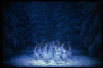 Snow scene, in a New York City Ballet production of "The Nutcracker" (New York)