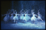 Snow scene, in a New York City Ballet production of "The Nutcracker" (New York)