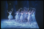 Snow scene, in a New York City Ballet production of "The Nutcracker" (New York)