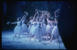 Snow scene, in a New York City Ballet production of "The Nutcracker" (New York)