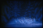 Snow scene, in a New York City Ballet production of "The Nutcracker" (New York)