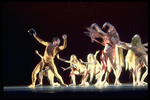 New York City Ballet production of "Orpheus" with Jean-Pierre Bonnefous as Orpheus with the Bacchantes, choreography by George Balanchine (New York)