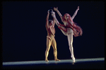 New York City Ballet production of "Orpheus" with Jean-Pierre Bonnefous as Orpheus and Gloria Govrin as the leader of the Bacchantes, choreography by George Balanchine (New York)