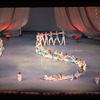 New York City Ballet production of "Circus Polka" with Jerome Robbins as the Ring Master and students from the School of American Ballet, choreography by Jerome Robbins (New York)