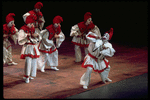 New York City Ballet production of "Pulcinella" with Edward Villella as Pulcinella, choreography by George Balanchine (New York)