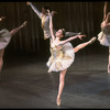 New York City Ballet production of "Capriccio Italien" performed by students of the School of American Ballet and Lisa Jackson at center, choreography by Peter Martins (New York)