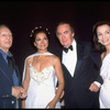 New York City Ballet backstage during the Tchaikovsky Festival, George Balanchine with New York State Governor Hugh Carey and his wife, with Lee Radziwill (R). (New York)