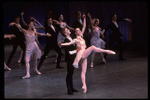 Sean Lavery and Kyra Nichols (center) in the New York City Ballet production of Jacques d'Amboise's "Tschaikovsky Suite No. 2"