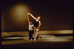 New York City Ballet production of "Agon" during filming for television NET Dance: USA with Suzanne Farrell and Arthur Mitchell, choreography by George Balanchine (New York)