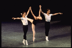 New York City Ballet production of "Agon" with Colleen Neary, Victor Castelli and Tracy Bennett, choreography by George Balanchine (New York)
